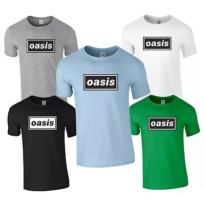 Buy Oasis T Shirt - Logo T Shirt - Definitely Maybe Tour Concert Noel Liam Gallagher • 14.99£