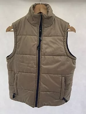 Buy Puffa Jacket Gilet Rebel Size S Brown Nylon Sleeveless Mens • 17.59£