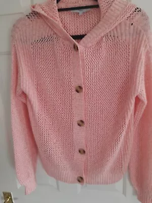 Buy NEXT Hoodie  Pink Cardigan Size 8 • 5£