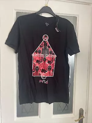 Buy New Squid Game Black T-shirt Size Medium • 8£