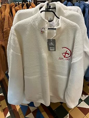 Buy BNWT Disneyland Paris Exclusive Minnie Mouse Half-Zipped Fleece Sweatshirt Large • 129.99£
