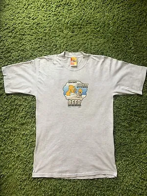 Buy Vintage Simpsons  Sweet Sweet Beer  Homer T Shirt Graphic 1999 Large • 0.99£