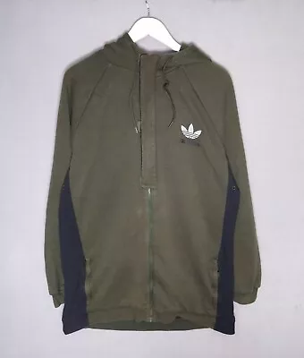 Buy Adidas Original Hoodie XL Men's Green Full Zip Sweatshirt Jumper Casual • 9.99£