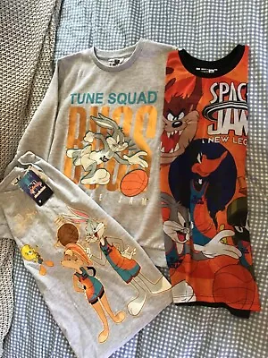 Buy NEW Kids Space Jam Toon Squad Sweatshirt Top And T Shirts Age Range 9-11yrs • 15£