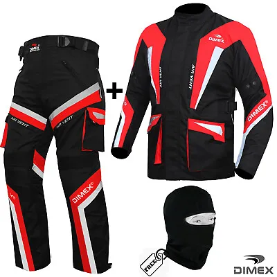 Buy Dimex Mens Motorbike Suit Textile Waterproof Cordura Motorcycle Racing Jacket • 79.99£
