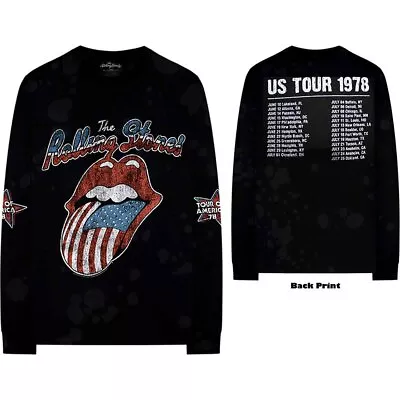 Buy The Rolling Stones 'US Tour 78' Black Long Sleeve T Shirt - NEW OFFICIAL • 21.99£