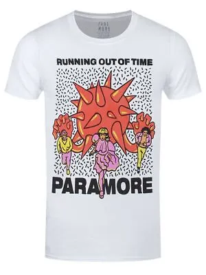Buy Paramore Running Out Of Time Mens White T-Shirt-Medium (38  - 40 ) • 16.99£
