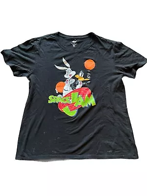 Buy Looney Tunes Space Jam Men's T-shirt Size 2XL Black Basketball Warner Bros • 8.45£