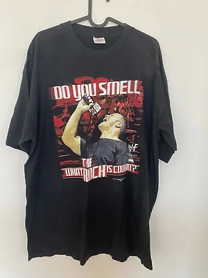 Buy Vintage 2000 Wwf Wwe Do You Smell What The Rock Is Cooking? Wrestling T-shirt Xl • 89.99£