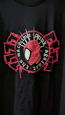 Buy Spiderman Punk Against The Machine, Spiderverse Rage Against The Machine T-shirt • 9.99£