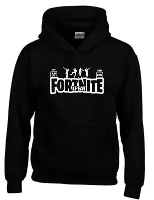 Buy Eat Sleep Fortnite Repeat Kids Hoodie Hooded Sweatshirt Gaming Boys Girls Merch • 13.99£