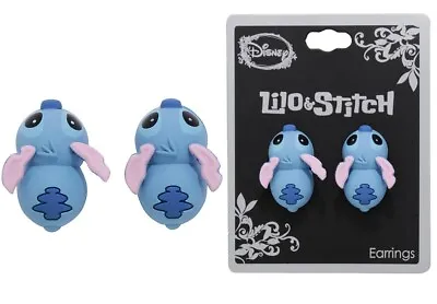 Buy Disney Lilo & Stitch Biting Stud Earrings Official Licensed New In Packing • 17.99£