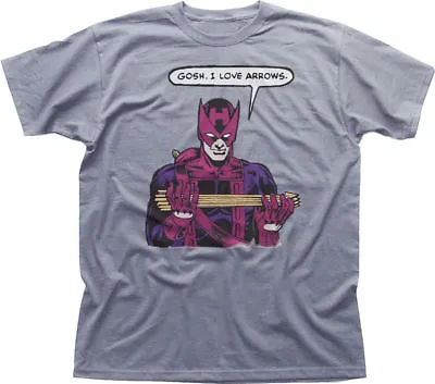 Buy HAWKEYE Avengers Assemble GOSH I Love Arrows Funny Heather T-shirt 9972 • 13.95£