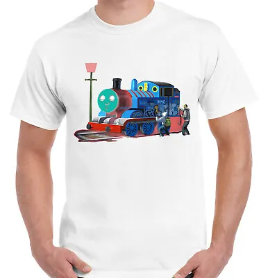 Buy Banksy Thomas The Tank Engine T Shirts Kids Men Women Gift Short Sleeve • 9.49£