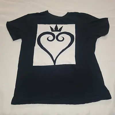 Buy Disney KINGDOM HEARTS Black Official T Shirt Sz L Video Game Tee • 13.89£