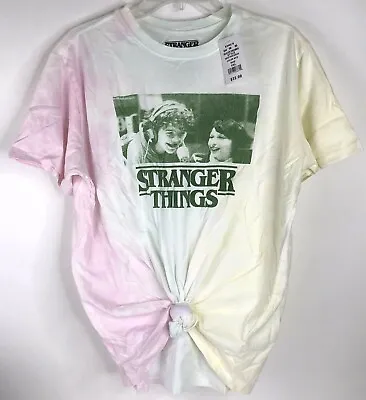 Buy Stranger Things Tie-Dye T Shirt Juniors Tee Size XXL Mike Dustin Knotted $32 • 18.89£
