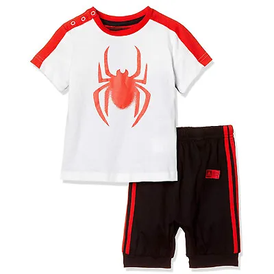 Buy Adidas + Marvel Baby Kids Summer Set Suit Spiderman Shorts T-Shirt 68 74 • 32.39£