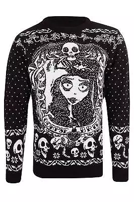 Buy Corpse Bride Christmas Jumper Bride Skulls New Official Unisex Ugly Sweater • 28.95£