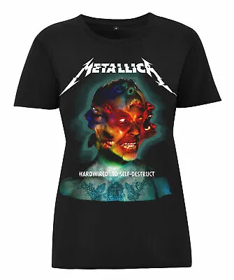 Buy Official Metallica Hardwired To Self Destruct Ladies Black T Shirt Metallica   • 16.95£