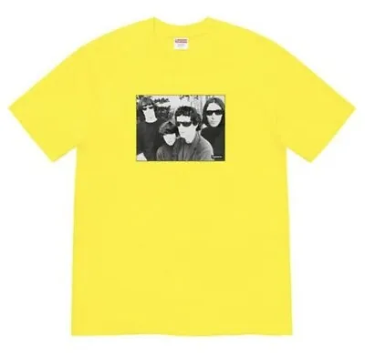 Buy Supreme The Velvet Underground Tee - Yellow - Large - Fw19 - Lou Reed T-shirt • 64.99£