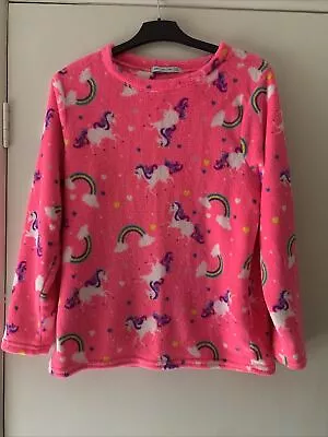 Buy Ladies Unicorn Rainbow Pink Pajamas Size 16-18 Great Condition  • 0.99£