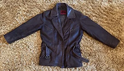 Buy Hyde Park Leather Company Brown Leather Jacket Size Small Unisex • 35£