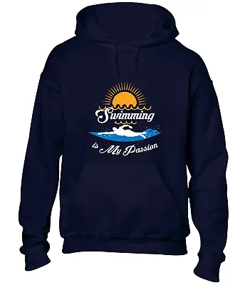 Buy Swimming Is My Passion Hoody Hoodie Cool Swimmer Clothing Top Gift Idea Present • 16.99£