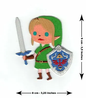 Buy Patch Legend Of Zelda Link Iron On Sew Embroider Clothes Bag Accessories • 3.79£