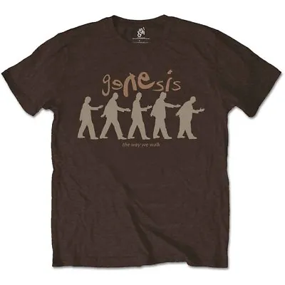 Buy Officially Licensed Genesis The Way We Walk Mens Brown T Shirt Genesis Tee • 14.50£