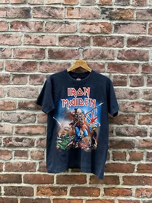 Buy Vintage Iron Maiden Single Stitch The Trooper Graphic T Shirt Black Mens Medium  • 45.12£