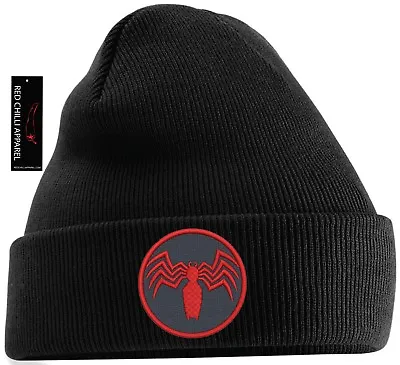 Buy Venom Spider-Man Inspired Embroidered Beanie Hat Marvel Inspired   • 8.99£