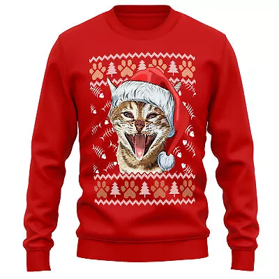 Buy Bengal Cat Christmas Sweatshirt Owner Jumper Day Him Her Unisex • 24.99£