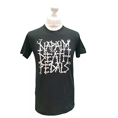 Buy T-Shirt Napalm Death Pedals 1990s Rock Band Black Short Sleeve  Uk M Eu 50 • 19.99£