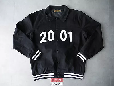 Buy GRIZZLY GRIPTAPE 2001 Varsity Jacket New Black Size: L • 30.18£