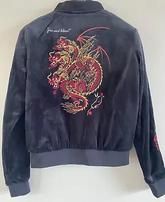 Buy Drop Dead Game Of Thrones Fire & Blood Bomber Jacket Size 10 Plus Dragon Egg • 50£