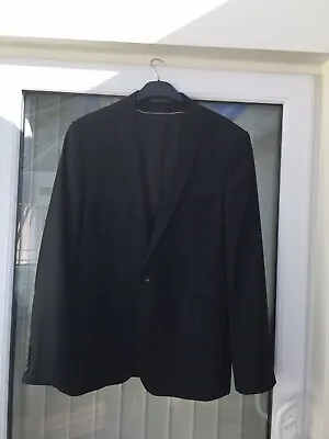 Buy Mens Jacket. (Burtons London) Size 44R. Slim Fit. Colour Black. Single Breasted. • 48£