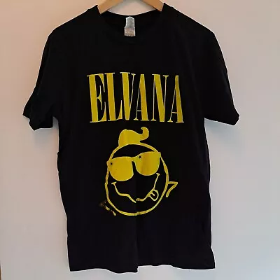 Buy Elvana T Shirt Medium Men Nirvana Tribute Band Kurt Cobain • 10£
