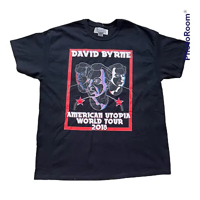 Buy David Byrne American Utopia World Tour 2018 Black T-Shirt XL NEW • 23.15£