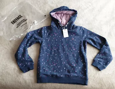 Buy FatFace Girls Navy Moon & Stars All Over Print Hoodie 6-7 Years *BNWT* • 15£
