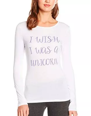Buy Boohoo Women's Unicorn Slogan Pyjama Top UK14 (2658) • 9.99£