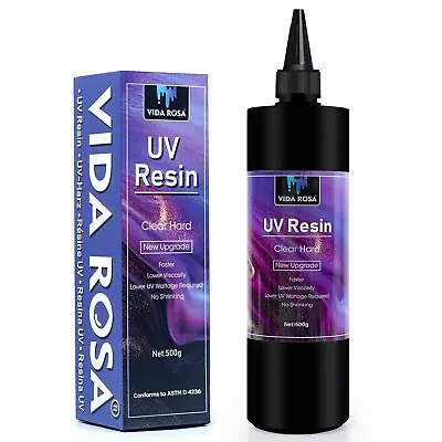 Buy UV Resin 500g Crystal Clear Hard Ultraviolet Curing Epoxy Resin For Jewellery • 24.99£