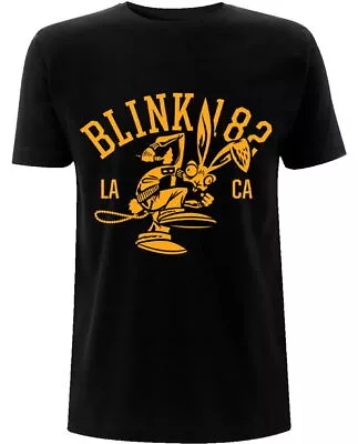 Buy Official Blink 182 College Mascot LA CA Black T Shirt Blink 182 Tee • 16.95£