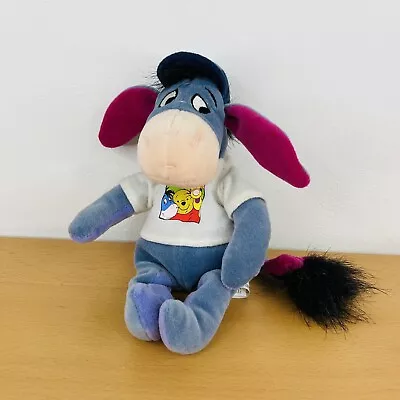 Buy Disney Winnie The Pooh Eeyore Plush Soft Toy Approx 8 Inch London T-Shirt & Cap • 5.99£
