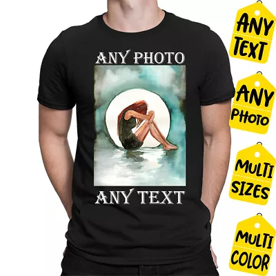 Buy Personalised T Shirt Custom Photo Logo Text Shirt Printed Stag Do Hen Party • 7.59£