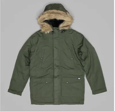 Buy Dickies Curtis Parka Jacket Olive Green - Winter Coat - Size Xl - Bnwt • 89.99£
