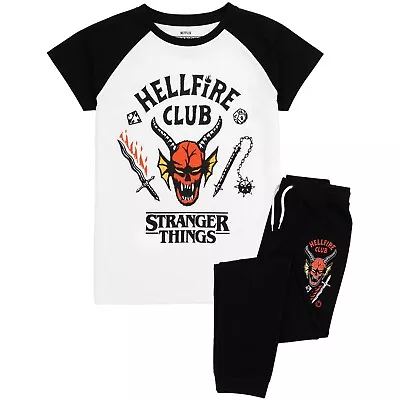 Buy Stranger Things Childrens/Kids Hellfire Club Pyjama Set NS7477 • 18.55£