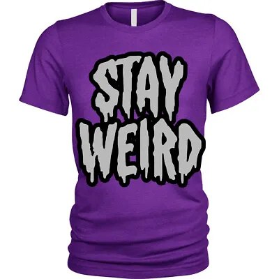 Buy Stay Weird T-Shirt Funny Goth Emo Different Unisex Mens • 12.95£