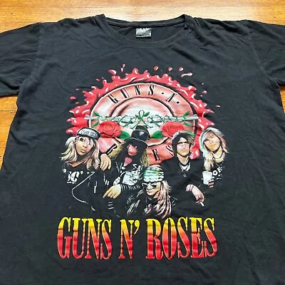 Buy VTG Guns N Roses Shirt Womens 3XL Black Band Concert Metal Axl Rose Slash • 10.30£