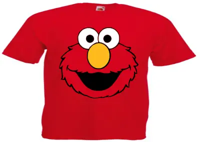 Buy ELMO T-shirt Fruit Of The Loom Kids Multi-listing 2-13 RED Children's Top  • 8.99£