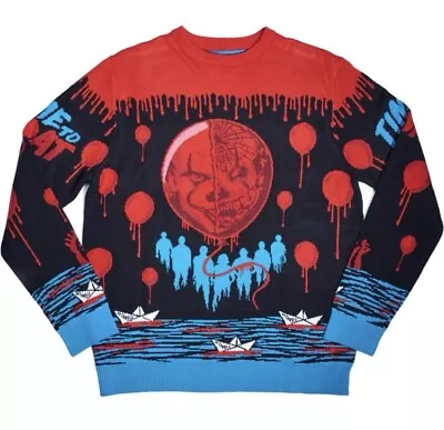Buy Medium (UK) IT Pennywise Ugly Christmas Jumper Sweater Xmas • 33.99£